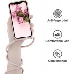 Wholesale Crossbody Lanyard Neck Strap Adjustable Necklace Pro Silicone Case Bag for iPhone 12 Pro Max 6.7 (Pink)